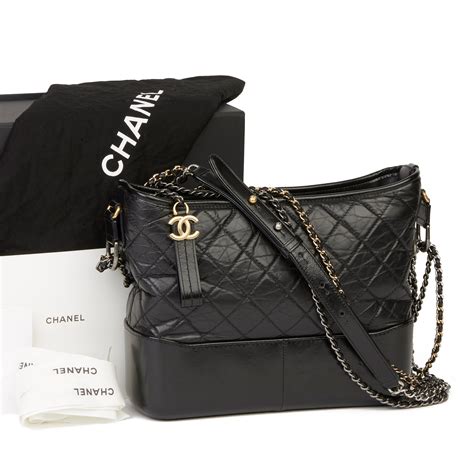 chanel black shearling bag|chanel black hobo handbag.